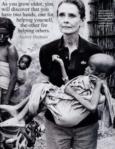 2 hands to help others Hepburn